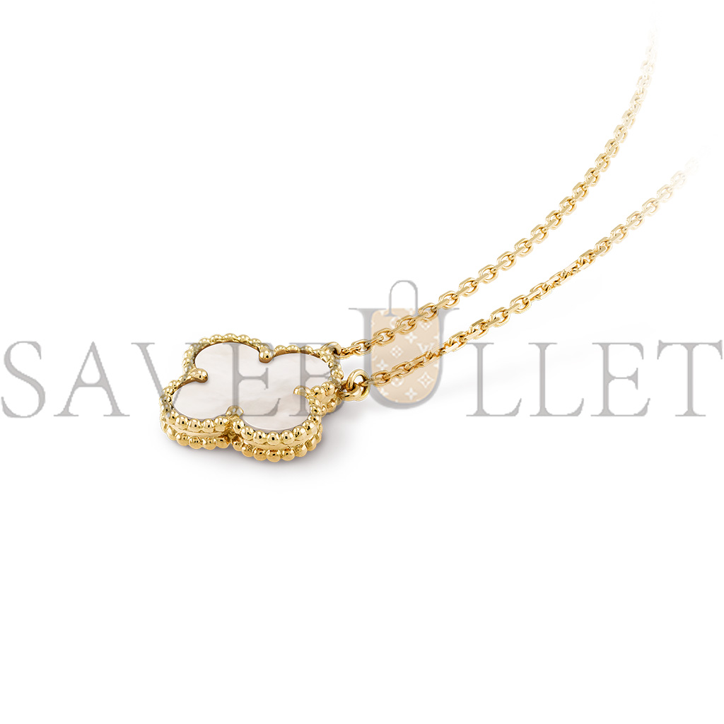 VAN CLEEF ARPELS VINTAGE ALHAMBRA PENDANT - YELLOW GOLD, MOTHER-OF-PEARL VCARA45900 VAN CLEEF ARPELS VINTAGE ALHAMBRA PENDANT - YELLOW GOLD, MOTHER-OF-PEARL VCARA45900